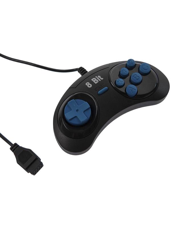 Геймпад для Dendy 8-bit, 9pin (узкий разъем), черный