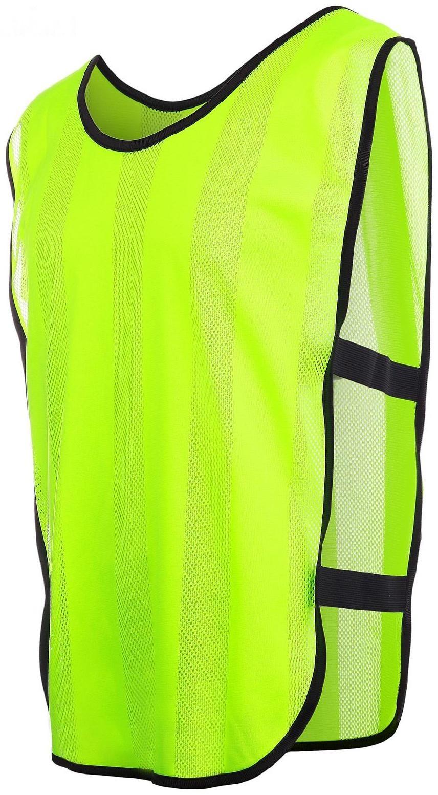 Манишка футбольная на резинке, цвет салатовый