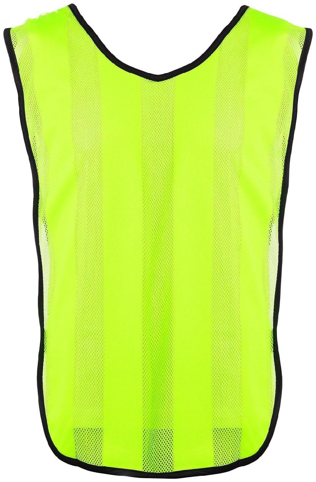 Манишка футбольная на резинке, цвет салатовый