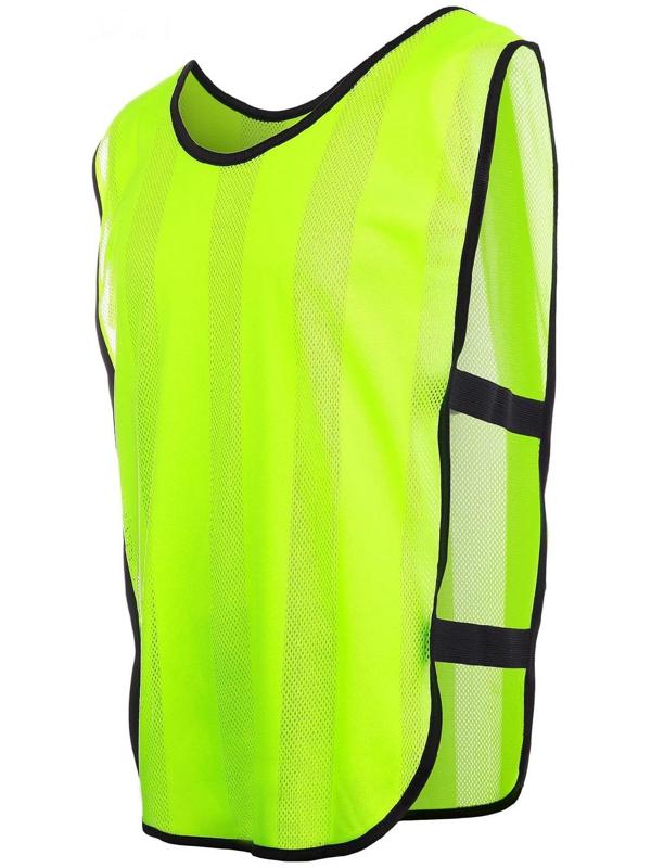 Манишка футбольная на резинке, цвет салатовый