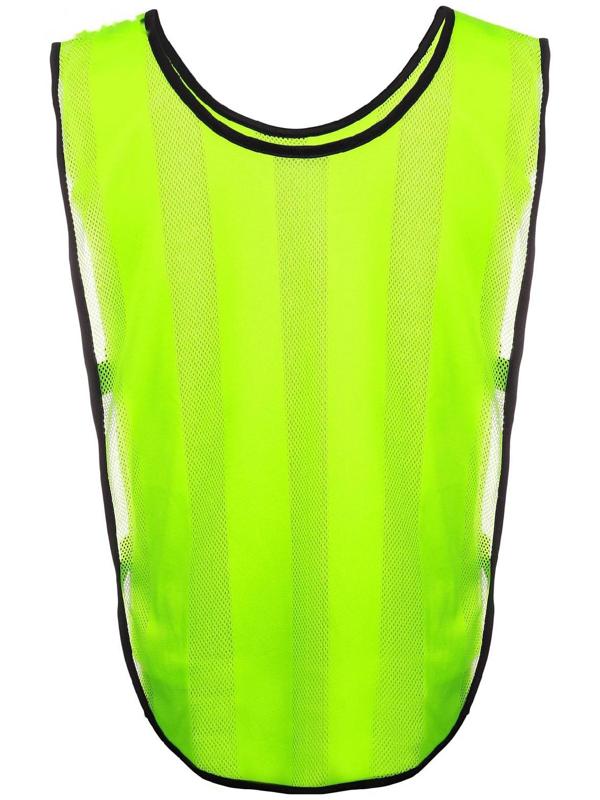 Манишка футбольная на резинке, цвет салатовый