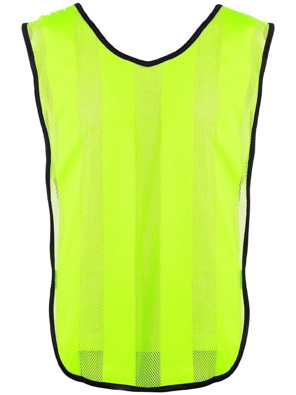 Манишка футбольная на резинке, цвет салатовый