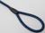 Поводок усиленный с амортизатором от рывка, 120 х 1,2 см, чёрно-синий