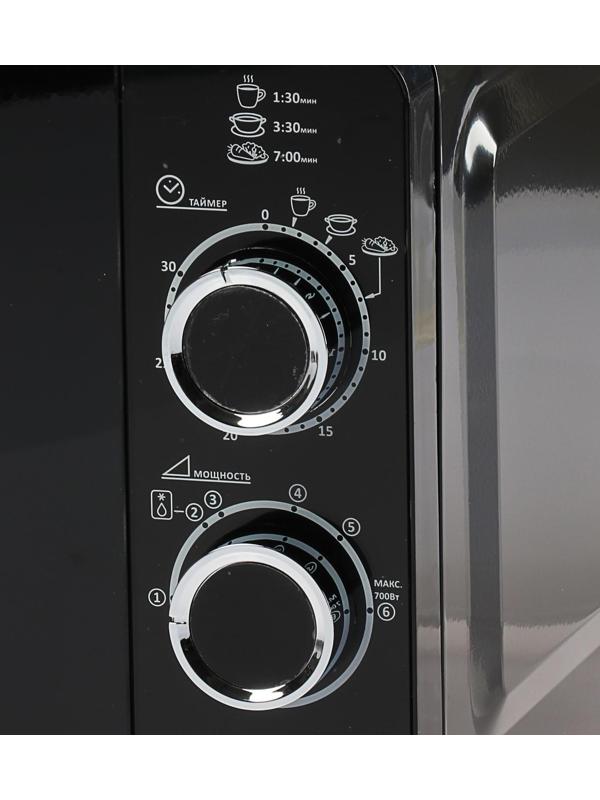 Микроволновая печь OPTIMA MO-2110B, 700 Вт, 20 л, черная