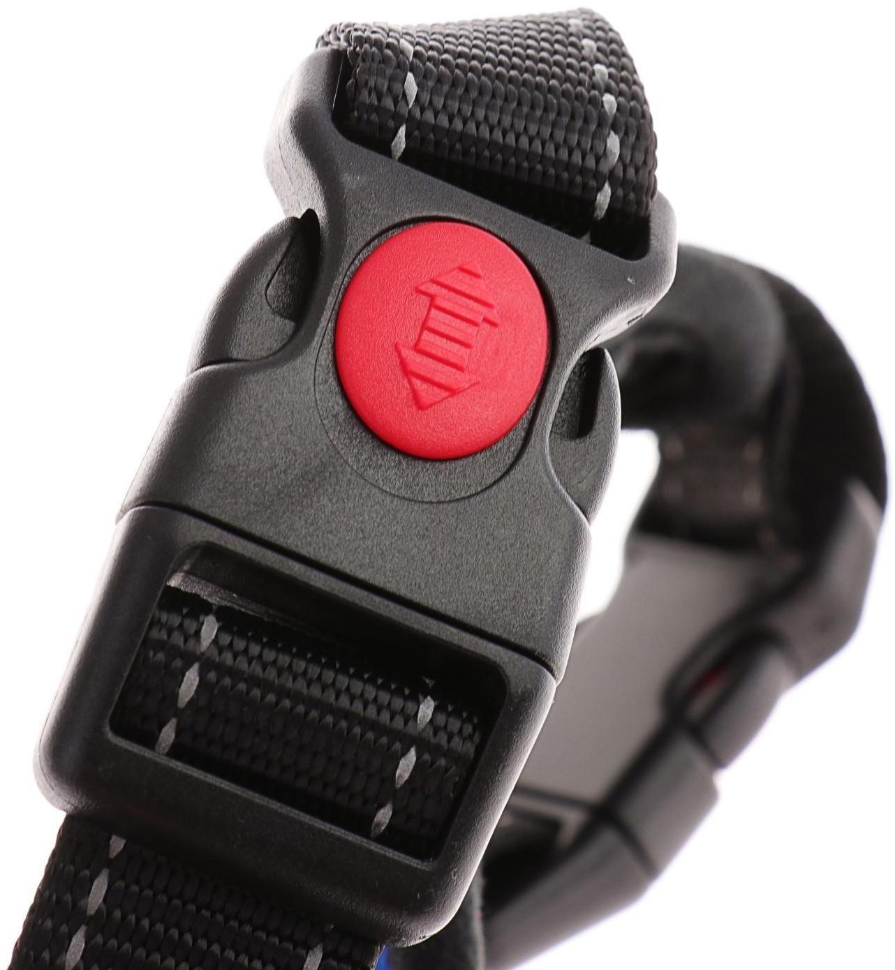 Шлейка мягкая со светоотражающими элементами, размер L (ОШ 54-69 см, ОГ 64-86 см), синяя