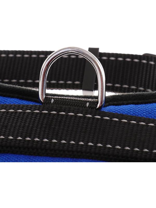 Шлейка мягкая светоотражающая, размер XL, расширенная (ОШ 54-69 см, ОГ 64-86 см), синяя