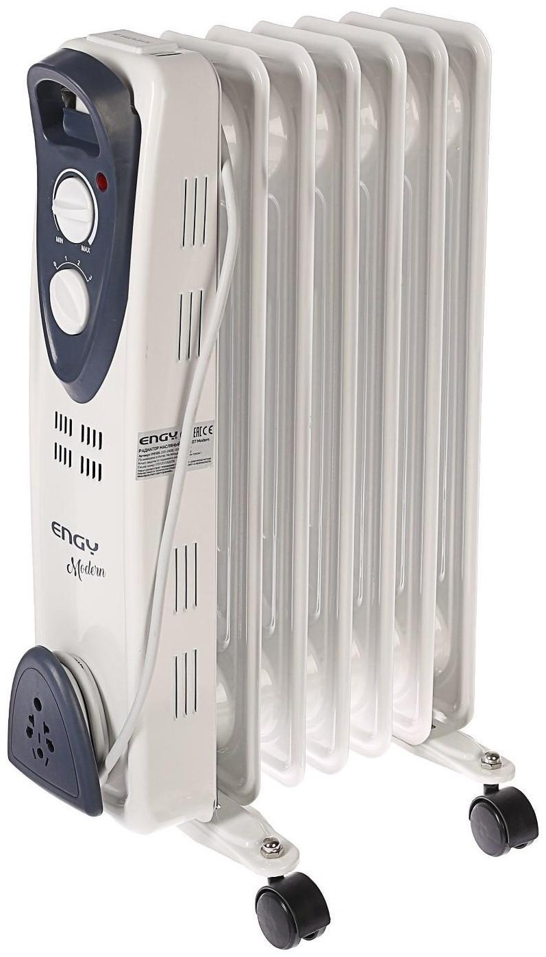 Обогреватель ENGY EN-2207 Modern, масляный, 1500 Вт, 7 секций, белый