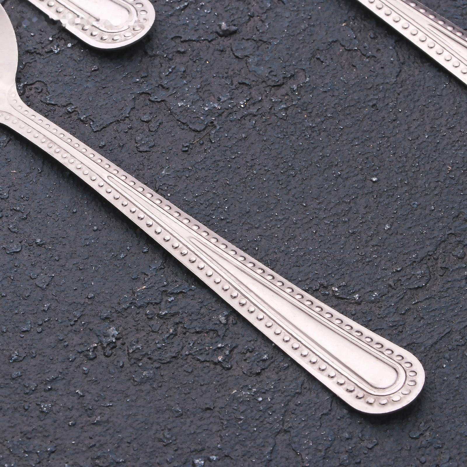 Набор ложек чайных «Ванесса», h=14 см, 12 шт, цвет серебряный