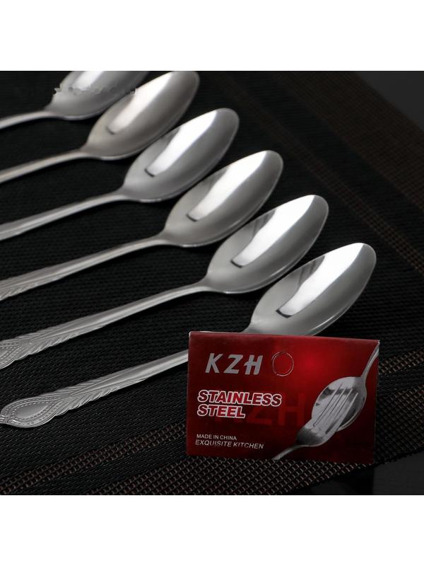 Набор ложек чайных «Камея», h=14 см, 12 шт