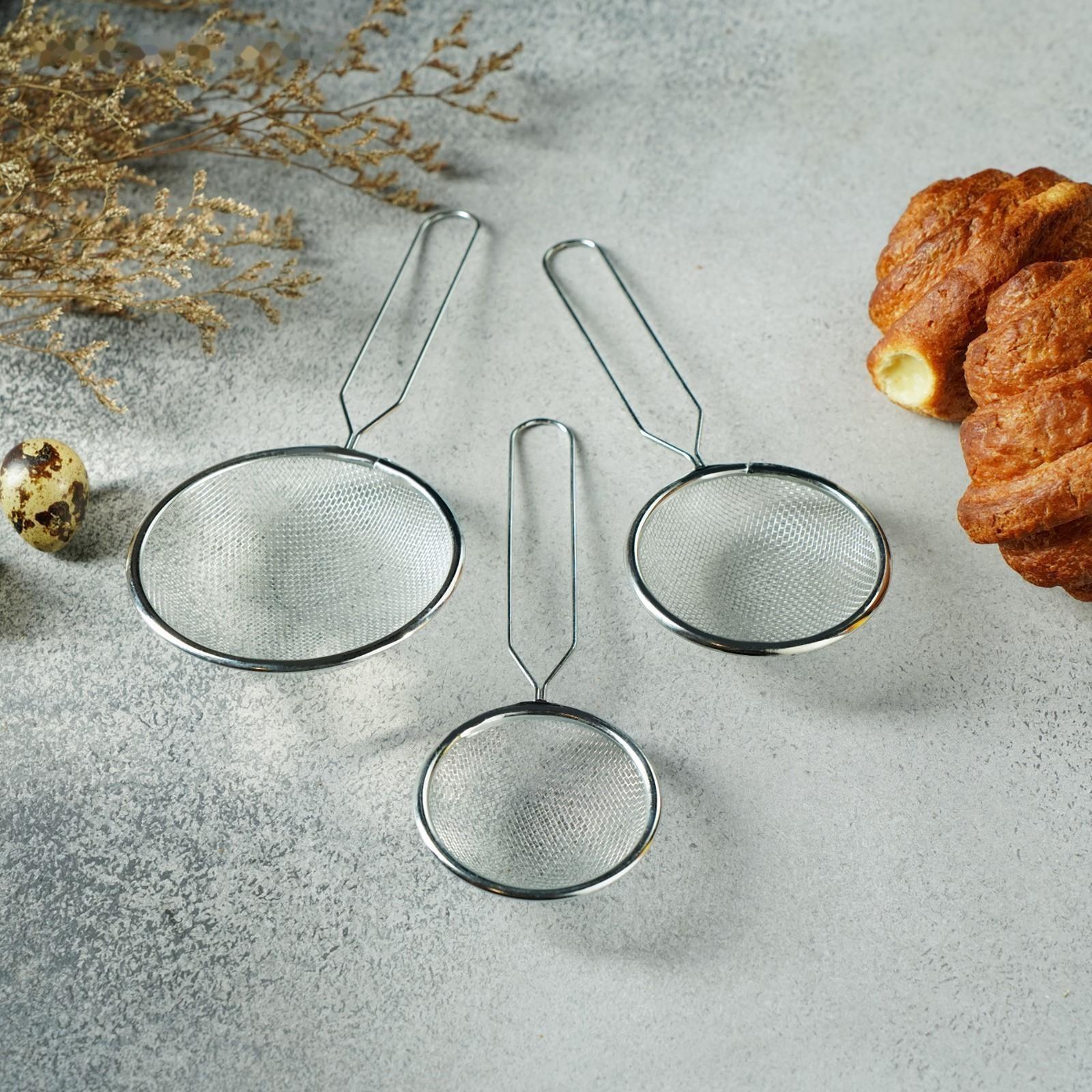 Набор сит Доляна, 3 шт, d=7 см, 8 см, 10 см