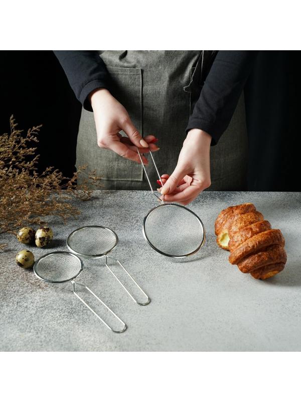 Набор сит Доляна, 3 шт, d=7 см, 8 см, 10 см