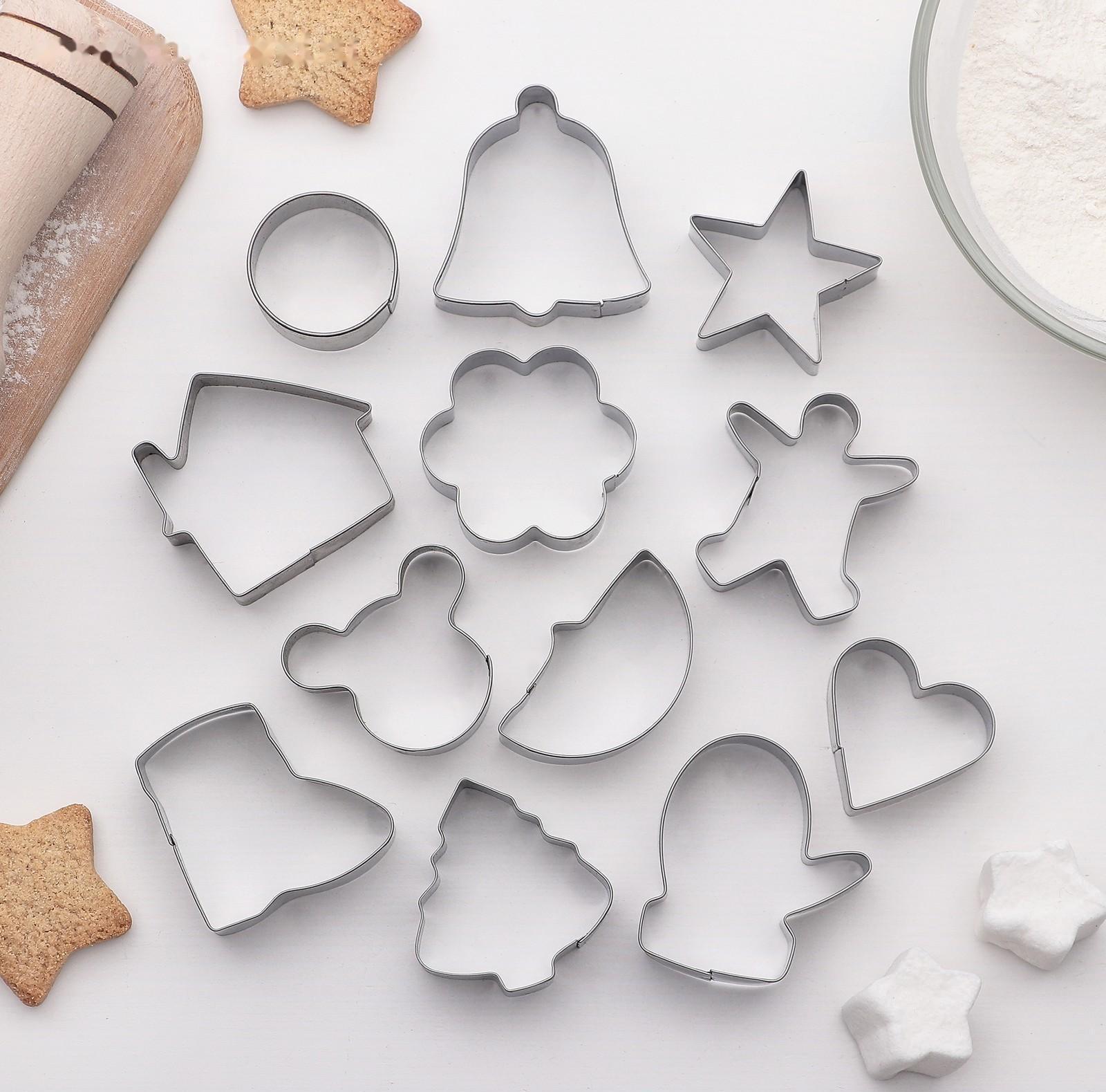 Набор форм для вырезания печенья «Новогодняя сказка», 12 шт