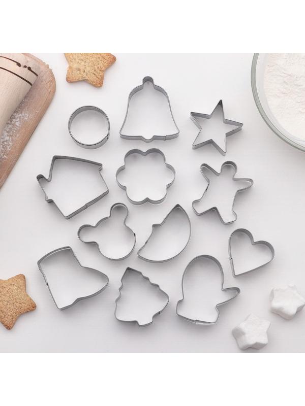 Набор форм для вырезания печенья «Новогодняя сказка», 12 шт
