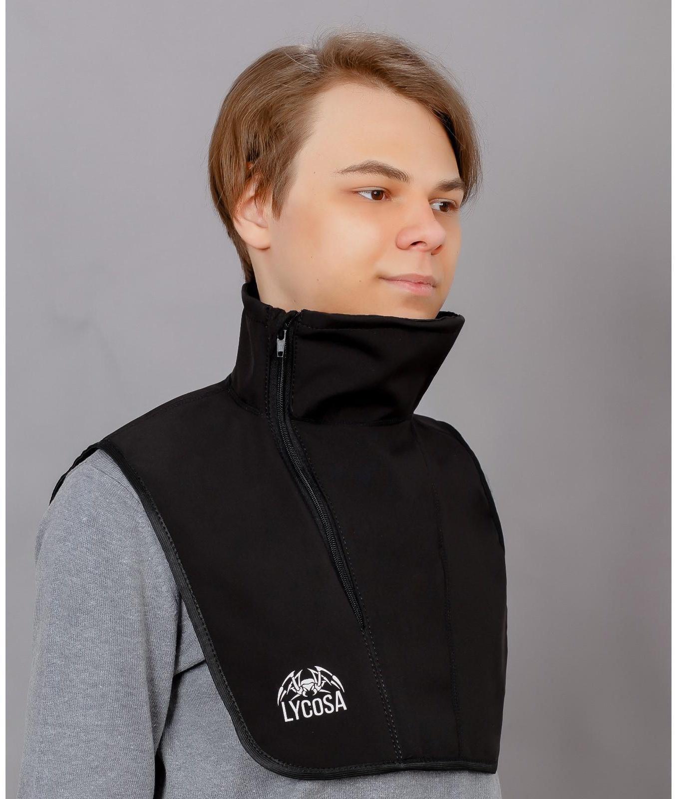 Ветрозащита шеи и груди - подшлемник LYCOSA WINDSTOPPER BLACK