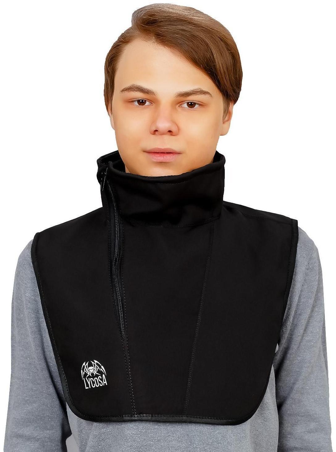 Ветрозащита шеи и груди - подшлемник LYCOSA WINDSTOPPER BLACK