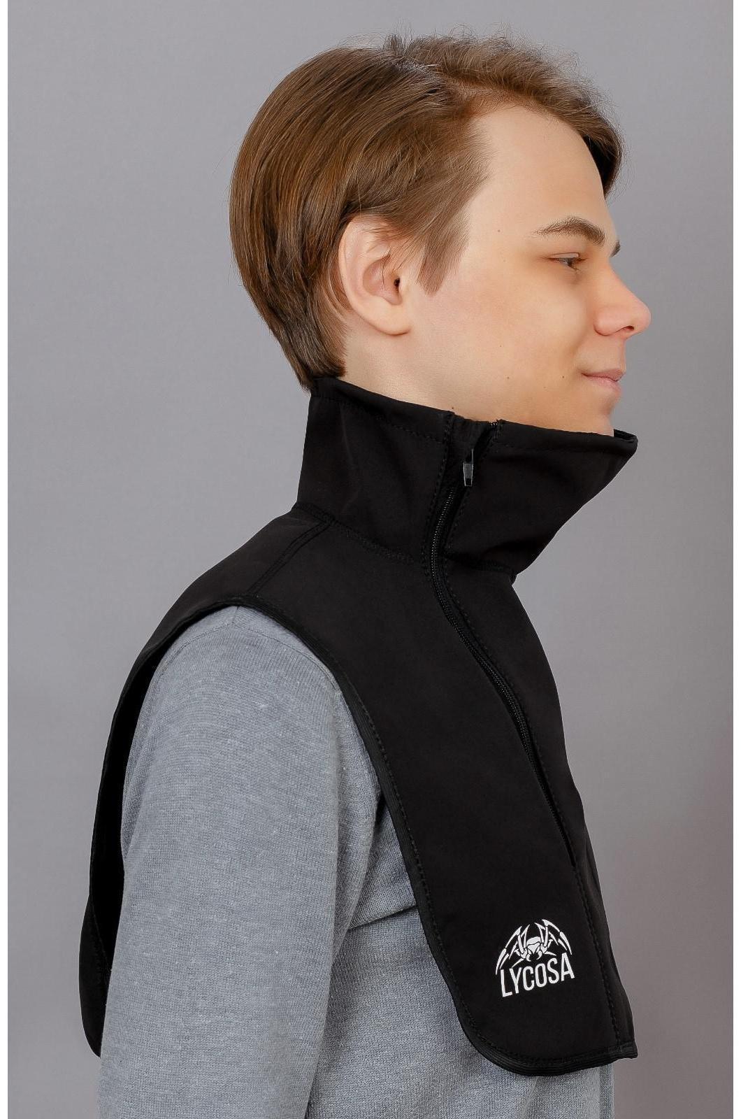 Ветрозащита шеи и груди - подшлемник LYCOSA WINDSTOPPER BLACK