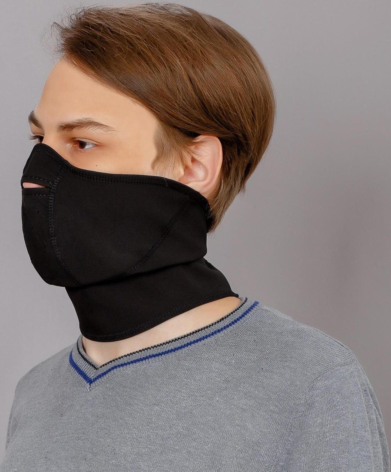 Ветрозащитная маска - подшлемник LYCOSA WINDSTOPPER BLACK