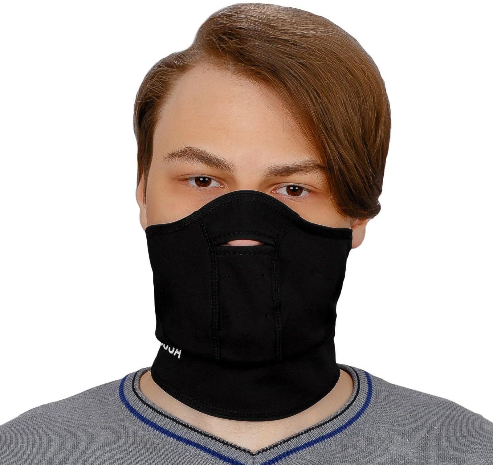 Ветрозащитная маска - подшлемник LYCOSA WINDSTOPPER BLACK