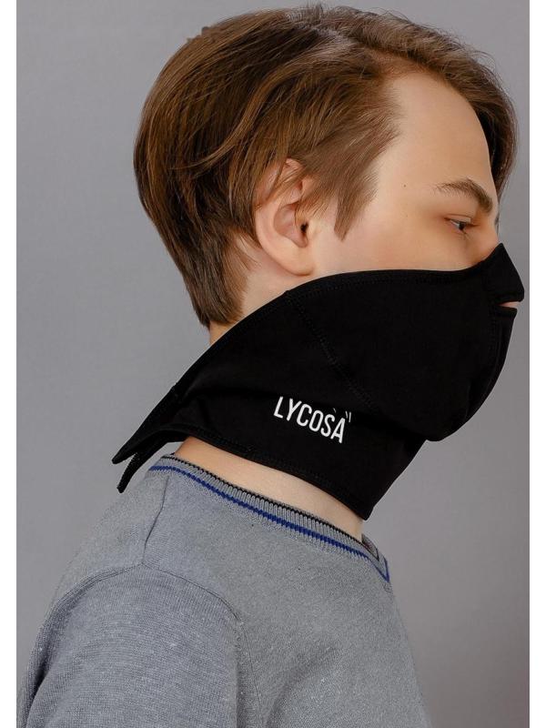 Ветрозащитная маска - подшлемник LYCOSA WINDSTOPPER BLACK