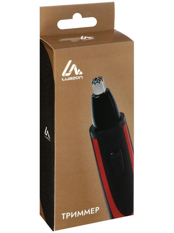 Триммер для волос Luazon LTRI-03, для носа и ушей, 1хАА (не в комплекте), чёрный