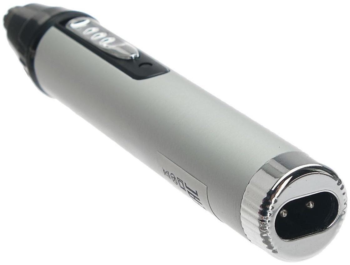 Триммер для волос LuazON LTRI-09, для носа/ушей, 2 насадки, АКБ, серый