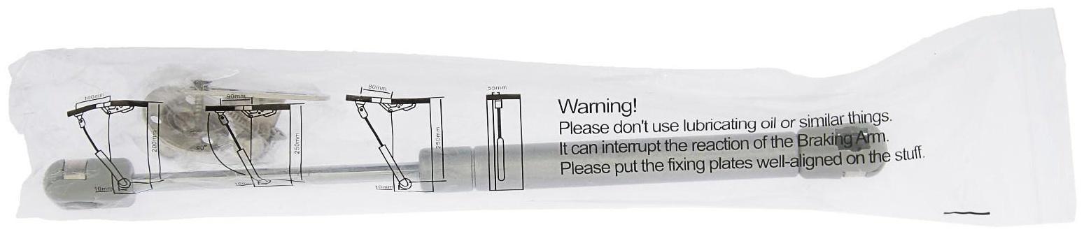 Газовый лифт ТУНДРА GL080GR, 80N, цвет серый