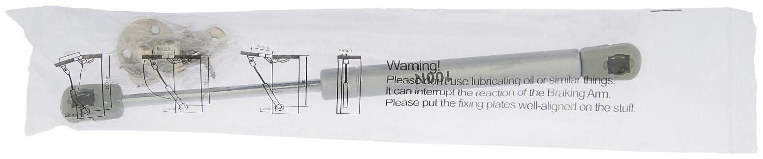 Газовый лифт ТУНДРА GL0100GR, 100N, цвет серый