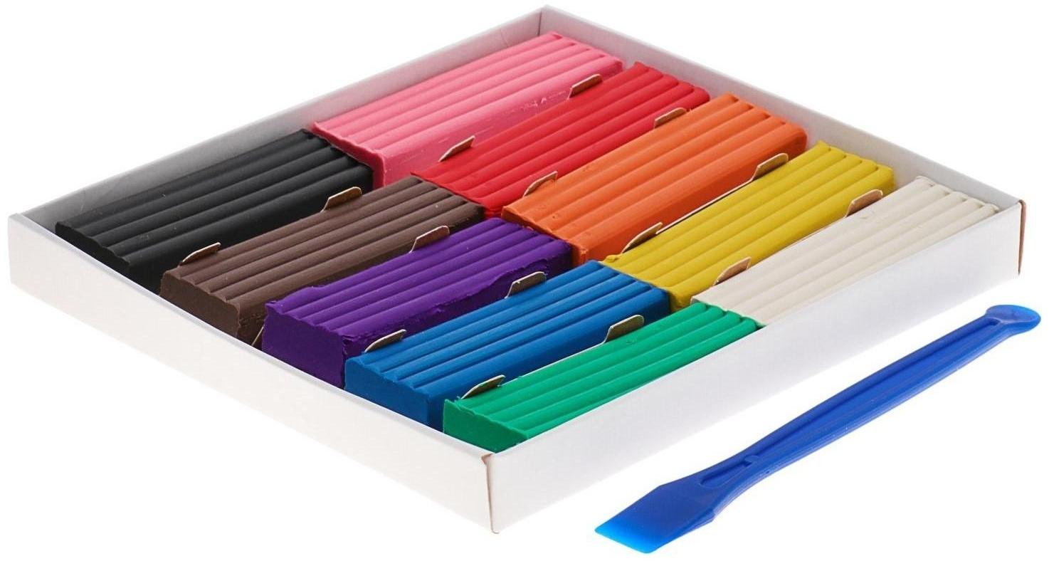 Пластилин 10 цветов 200 г, 