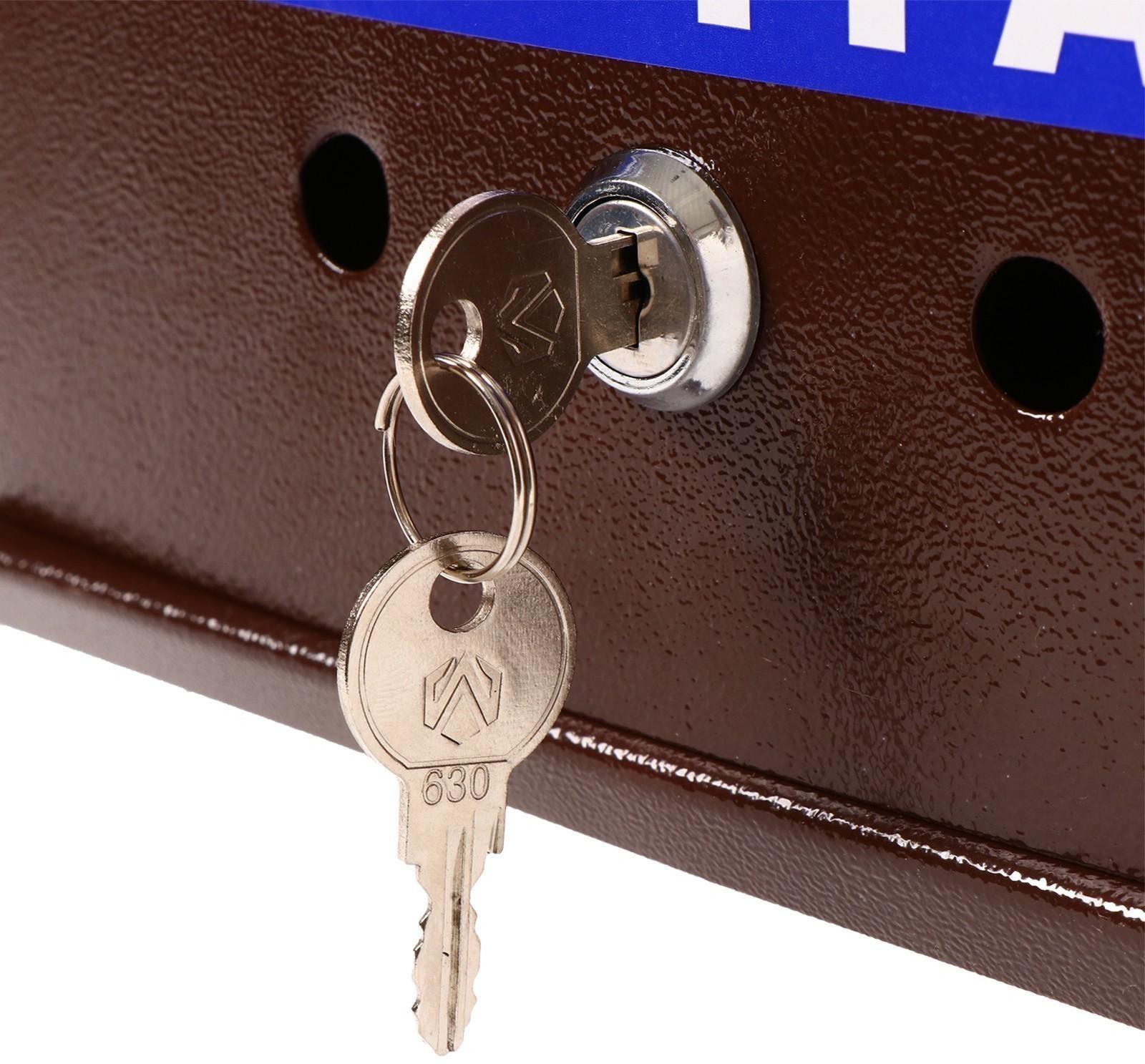 Ящик почтовый с замком, вертикальный, «Почта», коричневый