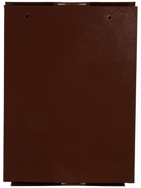 Ящик почтовый с замком, вертикальный, «Почта», коричневый