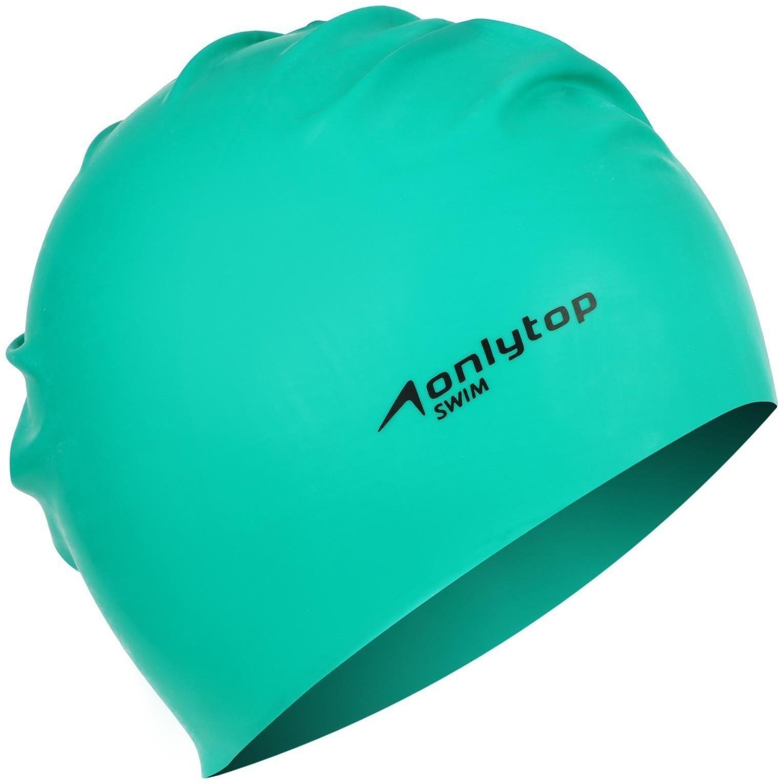 Шапочка для плавания взрослая ONLYTOP Swim, резиновая, обхват 54-60 см, цвета микс