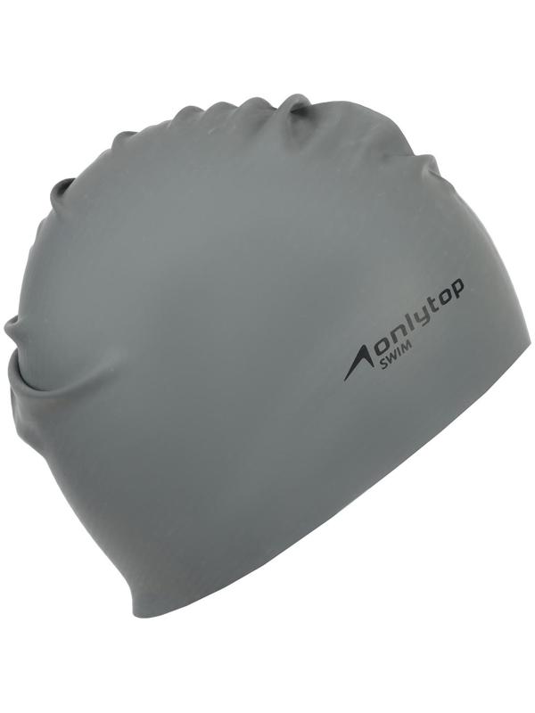 Шапочка для плавания взрослая ONLYTOP Swim, резиновая, обхват 54-60 см, цвета микс