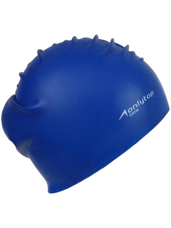 Шапочка для плавания взрослая ONLYTOP Swim, резиновая, обхват 54-60 см, цвета микс