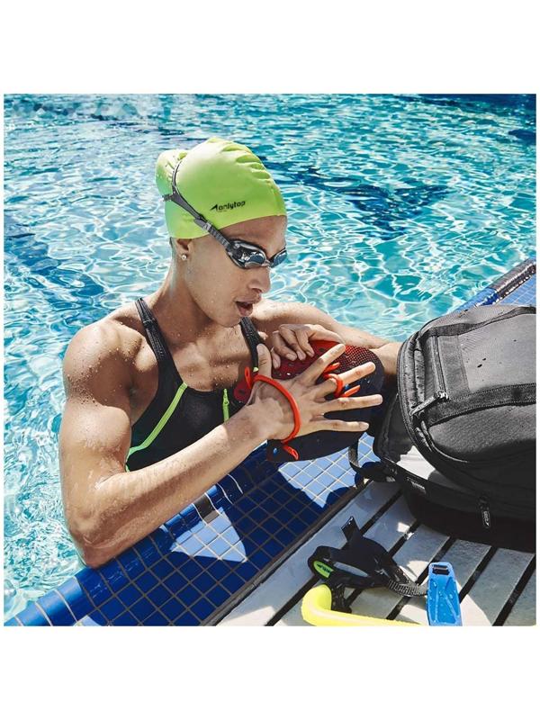 Шапочка для плавания взрослая ONLYTOP Swim, резиновая, обхват 54-60 см, цвета микс