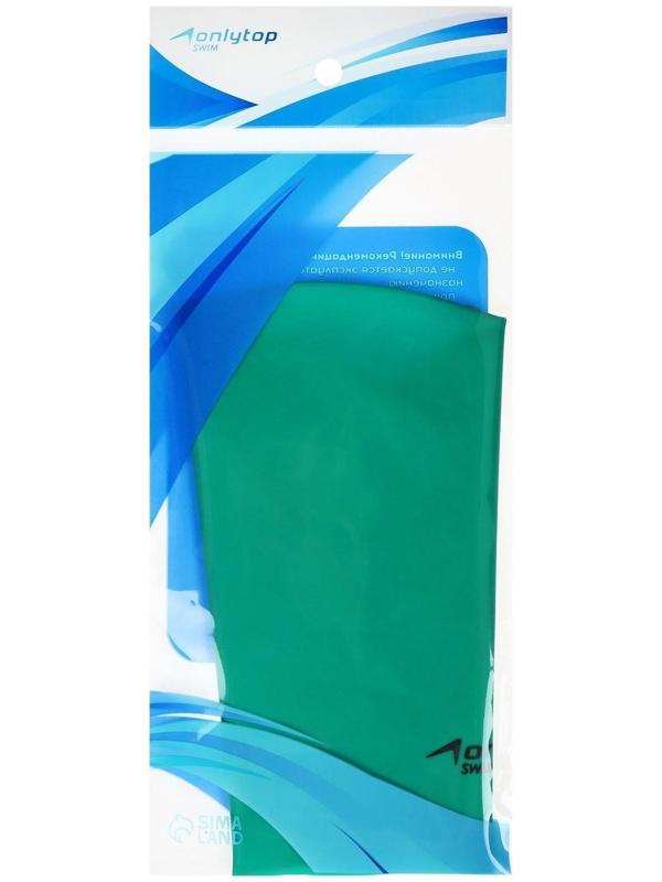 Шапочка для плавания взрослая ONLYTOP Swim, резиновая, обхват 54-60 см, цвета микс