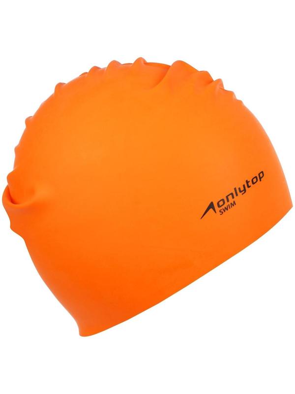 Шапочка для плавания взрослая ONLYTOP Swim, резиновая, обхват 54-60 см, цвета микс