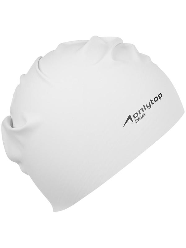 Шапочка для плавания взрослая ONLYTOP Swim, резиновая, обхват 54-60 см, цвета микс