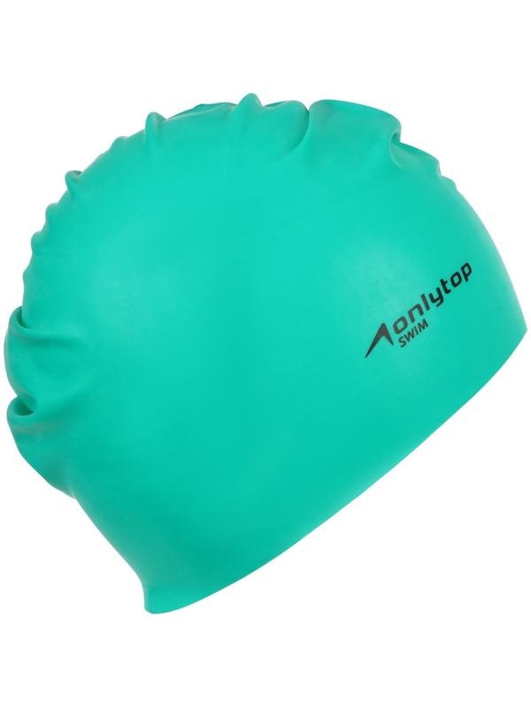 Шапочка для плавания взрослая ONLYTOP Swim, резиновая, обхват 54-60 см, цвета микс