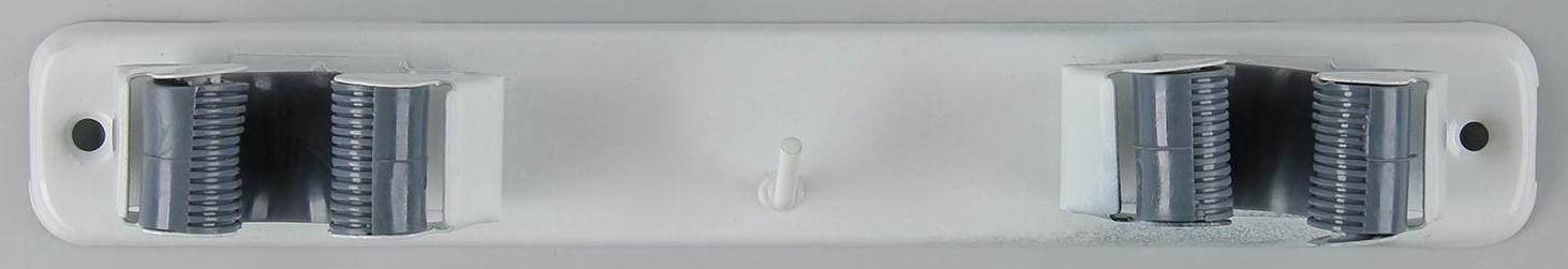 Держатель для уборочного инвентаря, 22×2,5×5 см, цвет бело-серый