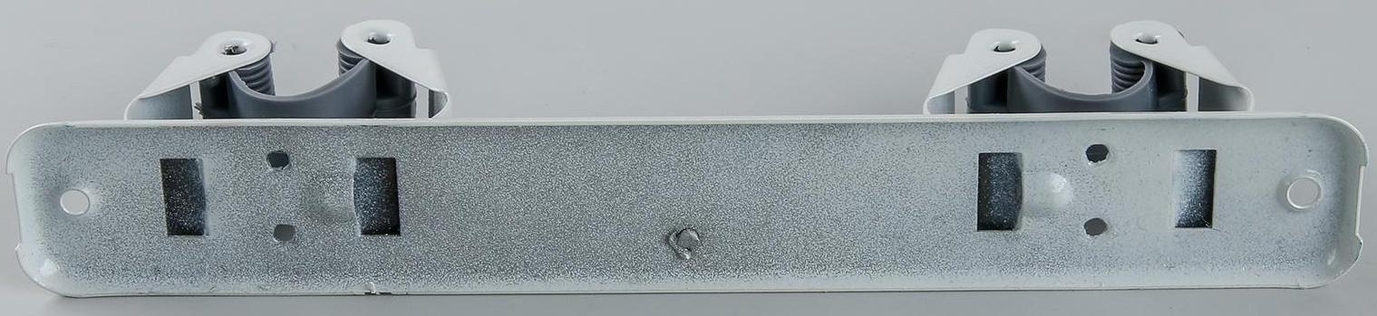 Держатель для уборочного инвентаря, 22×2,5×5 см, цвет бело-серый