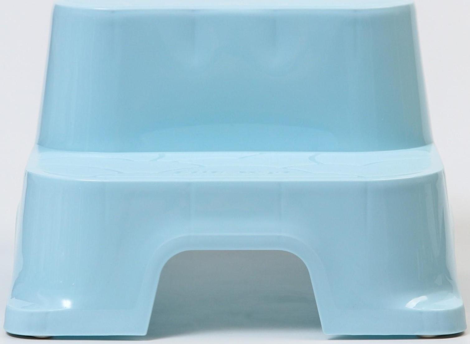 Табурет-подставка детский, цвет светло-голубой