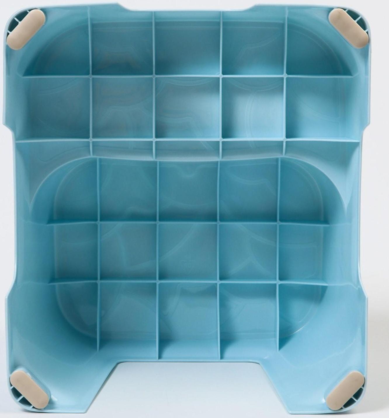 Табурет-подставка детский, цвет светло-голубой