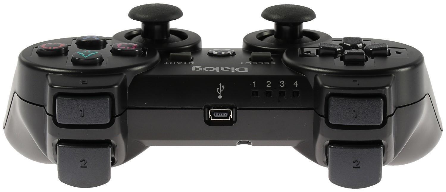 Геймпад Dialog Gan-Kata GP-A16RF, беспроводной, вибрация, для PS3, USB, черный