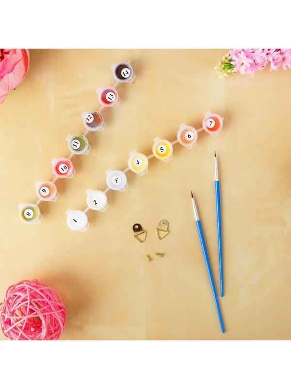 Роспись по номерам без подрамника «Маки» 30 x 40 см