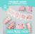Набор бумажной посуды «С днём рождения. 2 годика», 6 тарелок, 6 стаканов, 6 колпаков, 1 гирлянда, цвет розовый