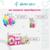 Набор бумажной посуды «С днём рождения. Шары», 6 тарелок, 6 стаканов, 6 колпаков, 1 гирлянда