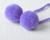 Декоративный элемент на верёвочке 2 шарика, d= 3 см, набор 4 шт., цвет сиреневый