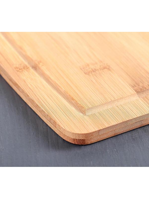 Доска разделочная из бамбука Доляна «Богатство леса», 30×20 см