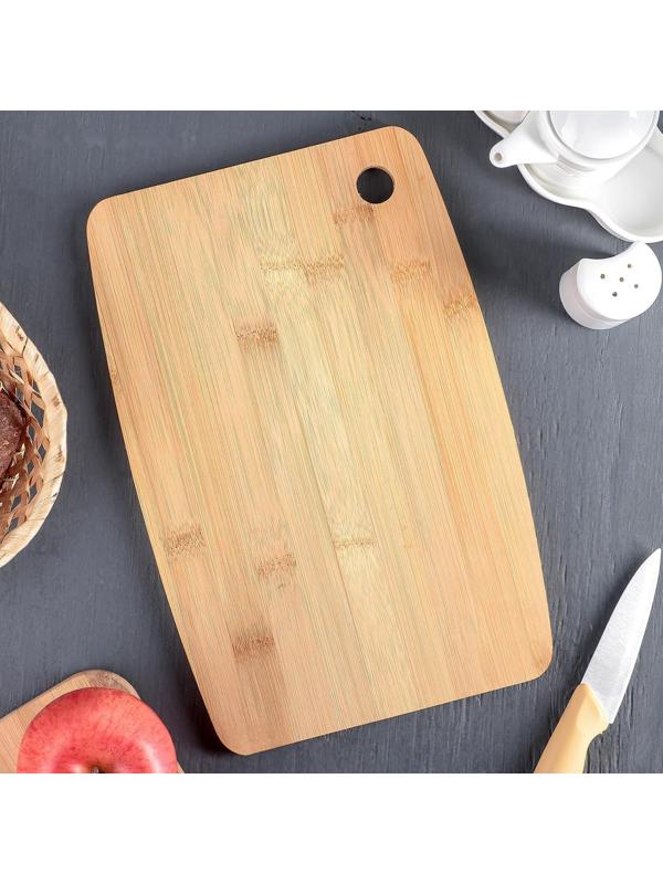 Доска разделочная из бамбука Доляна «Богатство леса», 30×20 см