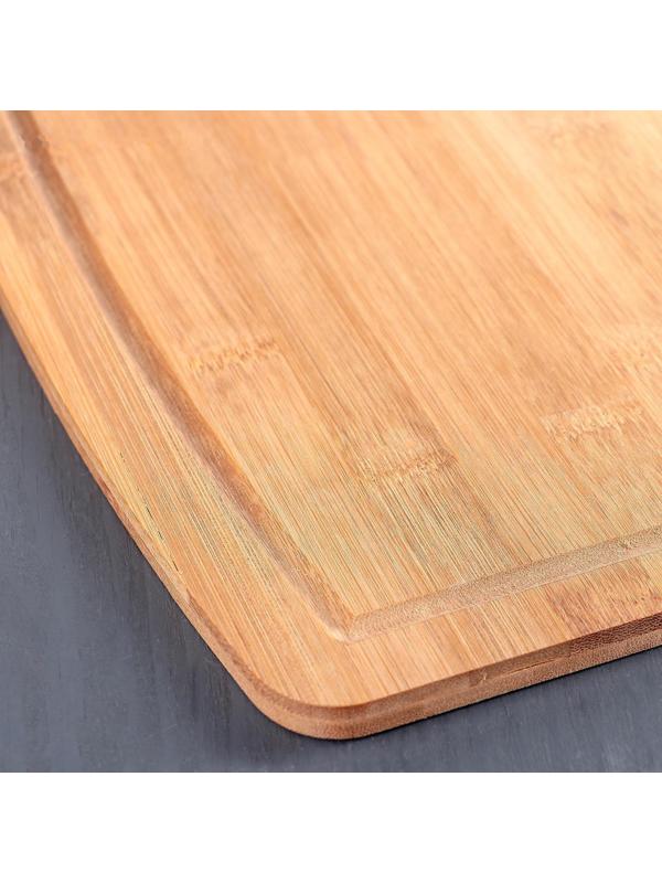 Доска разделочная из бамбука Доляна «Богатство леса», 33×24 см